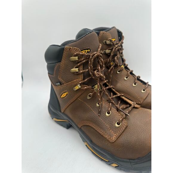 Keen MT. Vernon 6'' WP NEW Men's Work Boot Brown/Black (SOFT TOE) US Size 15 D - Picture 3 of 10